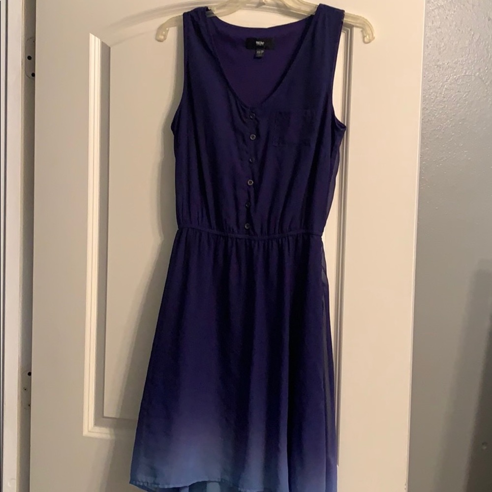 Blue Sleeveless Dress